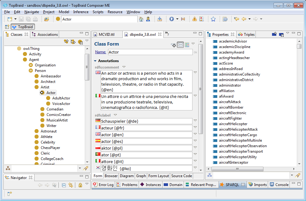 dbpedia_3.8.owl in TopBraid Composer