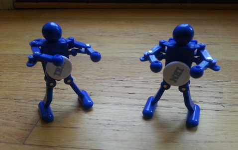 windup IBM schwag robots