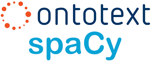 Ontotext and spacy logos