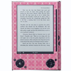 Pink Harlequin Sony Reader